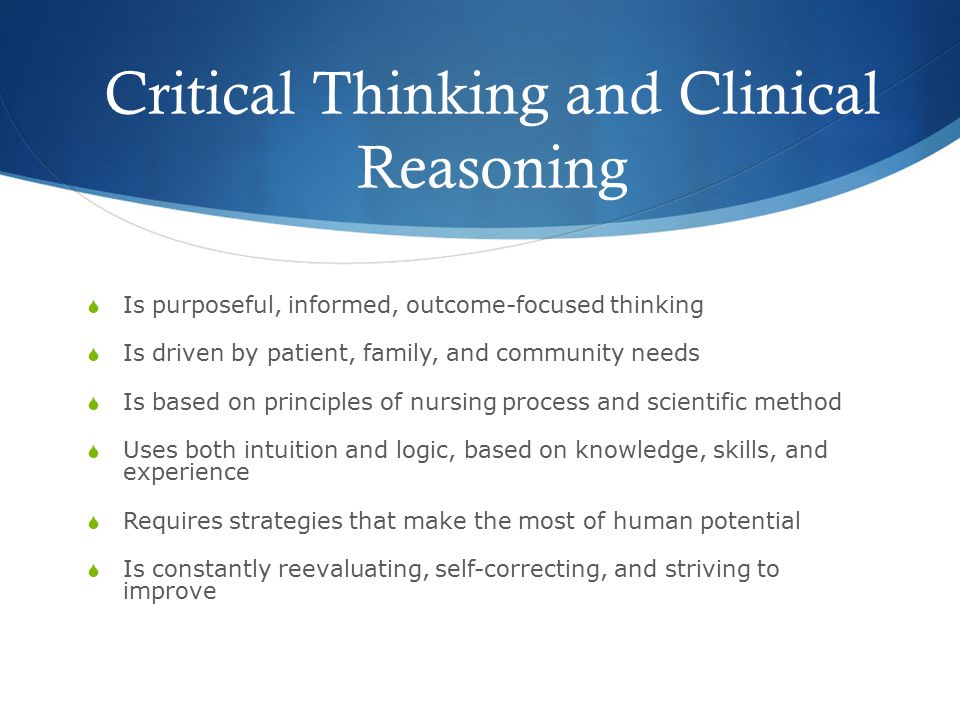 critical thinking vs. logical reasoning
